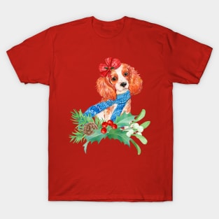 Christmas Cavalier King Charles Spaniel T-Shirt